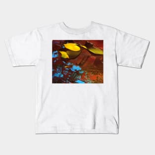 Yellow blue red and orange Kids T-Shirt